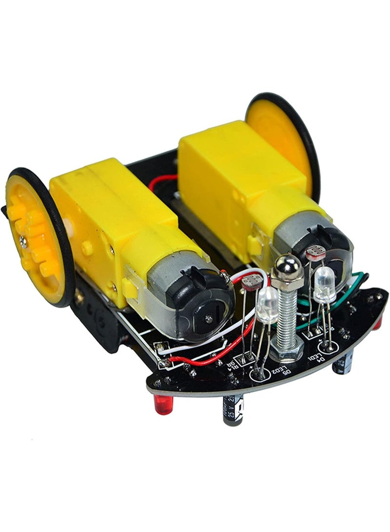 robotgcc DIY Smart Line Tracking Robot Car Kit D2-1 Patrol Car Electronic Module, STEM Educational Robotics Set, Infrared Line Follower Vehicle Chassis with DC Motor & Wheel for Arduino DIY Learning - Image 4