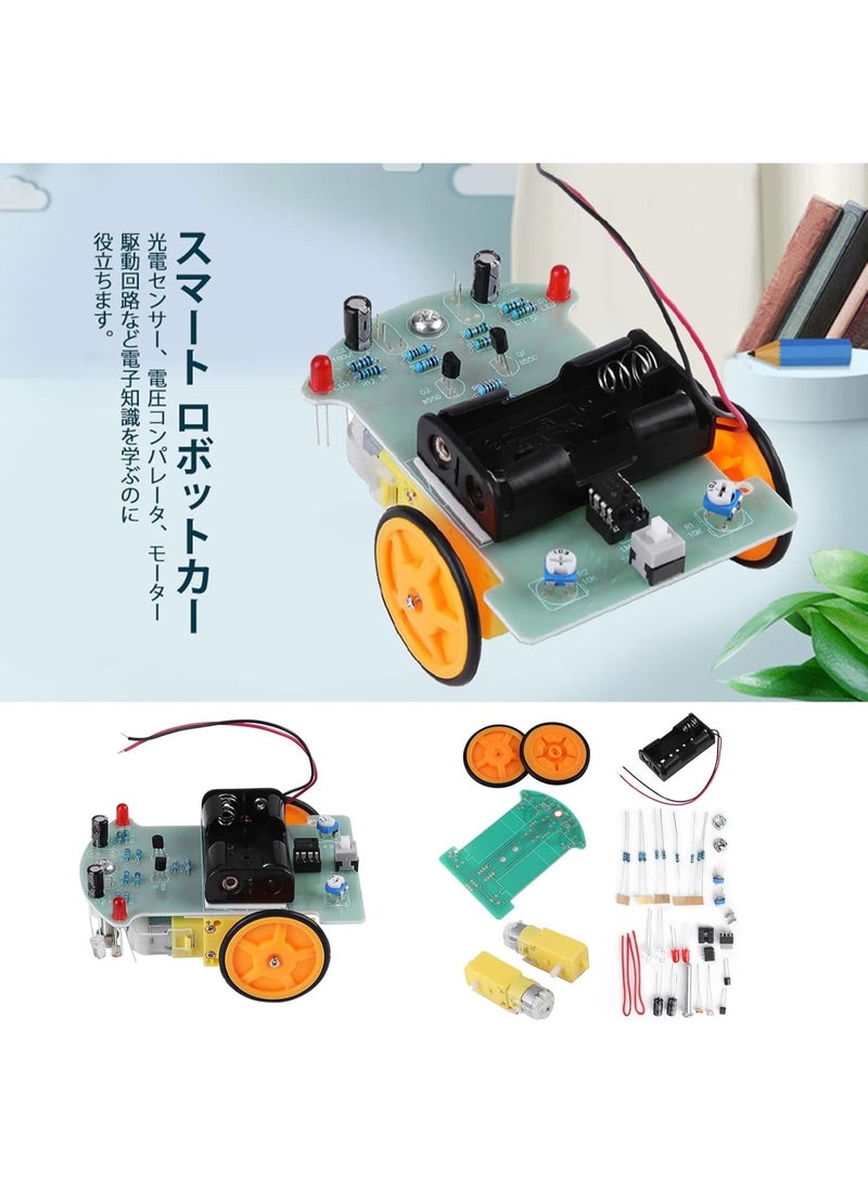 robotgcc DIY Smart Line Tracking Robot Car Kit D2-1 Patrol Car Electronic Module, STEM Educational Robotics Set, Infrared Line Follower Vehicle Chassis with DC Motor & Wheel for Arduino DIY Learning - Image 3