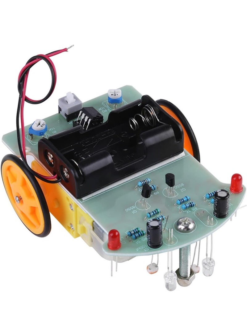 robotgcc DIY Smart Line Tracking Robot Car Kit D2-1 Patrol Car Electronic Module, STEM Educational Robotics Set, Infrared Line Follower Vehicle Chassis with DC Motor & Wheel for Arduino DIY Learning - Image 1