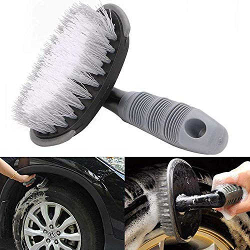 Ramanta Wheel Tire Rim Scrub Brush Hub Clean Wash Useful Brush Car Truck Motorcycle Bike Washing Cleaning Tool - Image 2