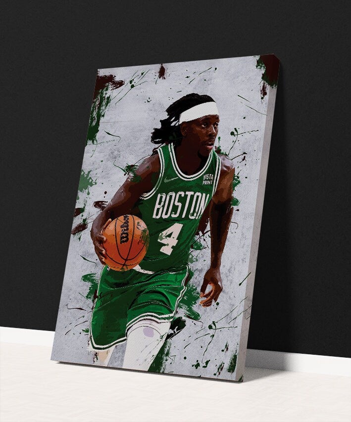 TNESSENTIAL Jrue Holiday Wall Art Boston Celtics Framed Canvas Poster Basketball Wall Art Print NBA Artwork Home Decor C95 Birthday Gift - Image 3