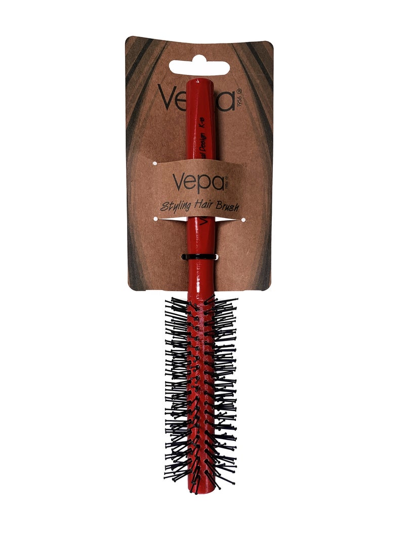 Vepa Hair Brush Professional Design K-18 Red, Gentle Hair Separation, Vibrant Oil Distribution, Frizz Control Brush - Image 2