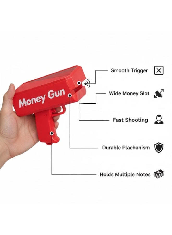 لوكاداه مسدس نقود - مسدس نقود آلي، أداة رائعة للحفلات لأعياد الميلاد والمناسبات والاحتفالات | سهل الاستخدام، متين، وسريع - Image 2