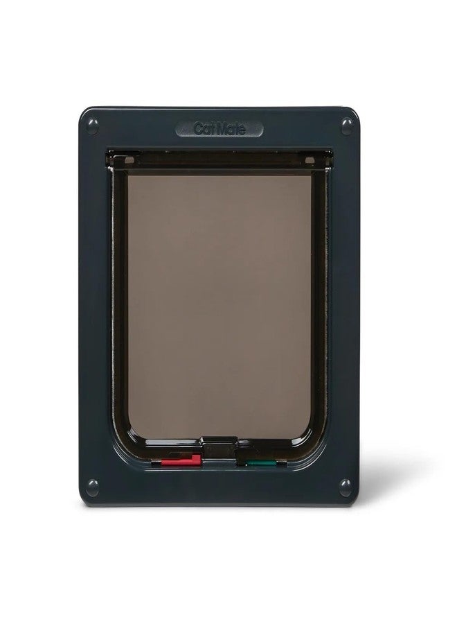 Cat Mate 4-Way-Locking Cat Flap with Door Liner to 2" (235) - Secure Lockable Door for Small to Medium Sized Cats, for UPVC, Wood and Wall, Grey - Image 1