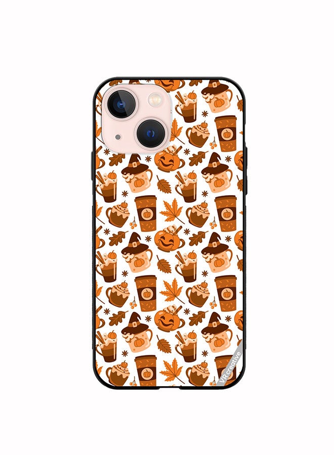 VR CREATIVE Protective Case Cover For Apple iPhone 14 Plus Coffee Of Different Type Cozy Print Autumn Mood Design Multicolour - Image 1