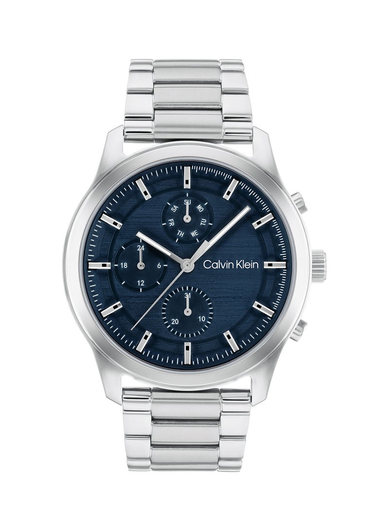 CALVIN KLEIN ساعة يد رياضية متعددة الوظائف للرجال من الستانلس ستيل - 25200208 - Image 1