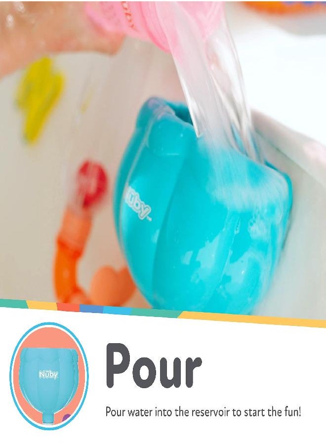 Nuby Nuby Wacky Waterworks Pipes Bath Toy with Interactive Features for Cognitive Development  - Image 3