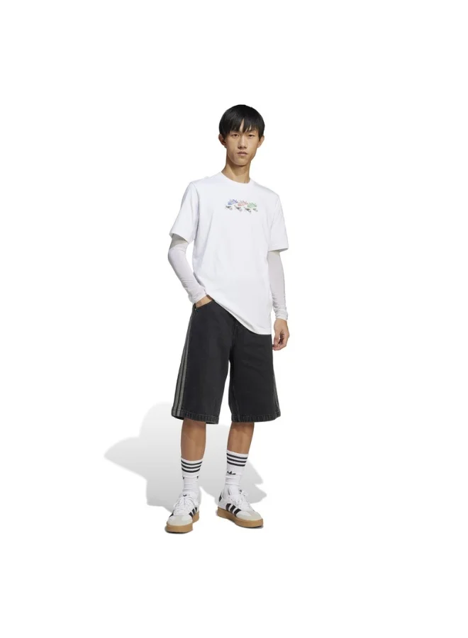 adidas تيشيرت رجالي أبيض Q12 TS ROLLER Originals