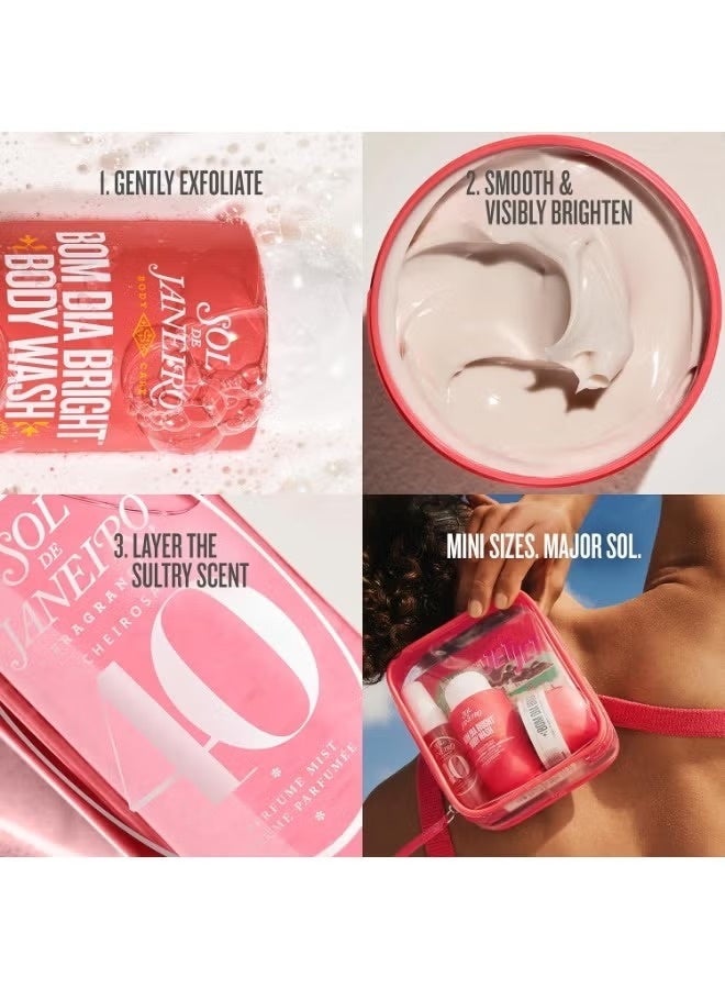 Sol de Janeiro Bom Dia Bright Jet Set – Cheirosa ’40 Travel Trio (AHA BHA Body Cream, Clarifying Body Wash & Fragrance Mist)-Luxury Brightening Body Care Gift Set for Women - Image 5