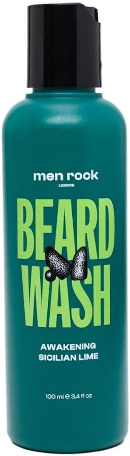 Men Rock Oak Moss Beard Wash 100ml Soothing Formula for Softening Moisturizing Beard Reduces Itch Dandruff Hydrates Skin - Image 1
