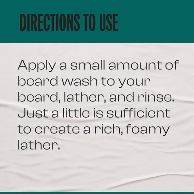 Men Rock Oak Moss Beard Wash 100ml Soothing Formula for Softening Moisturizing Beard Reduces Itch Dandruff Hydrates Skin - Image 3