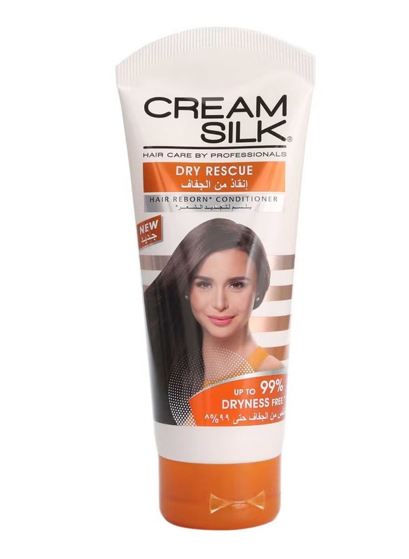 Cream Silk 2 PCS OF Dry Rescue Hair Reborn Conditioner White 180ml - Image 2