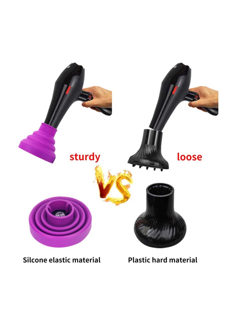 Bukela Universal Collapsible Hair Diffuser, Lightweight Folding Portable Travel Blow Dryer Attachment Fit Most of blow Dryers Long Thick Natural Wavy Hair  - Image 3