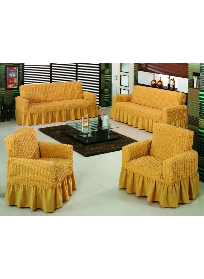 Bright Home غطاء كرسي بُرُمجِك المنزلي المشرق، أريكة، غطاء سرير أريكة، غطاء أريكة مرن 3311TAKIM  - Image 1