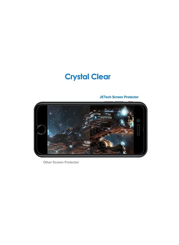 جي تيك واقي شاشة JETech لهاتف iPhone SE 3 (2022 الإصدار الثالث) مقاس 4.7 بوصة، طبقة من الزجاج المقوى، 3 عبوات - Image 3