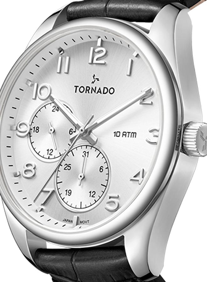 TORNADO Men's Genuine Leather Multi Function Watch T25102-SLBW - 42.5 mm - Image 5
