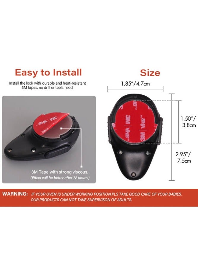 INSENSE Oven child safety lock, microwave kitchen cabinet door lock, anti baby door lock, anti pull lock - Image 5