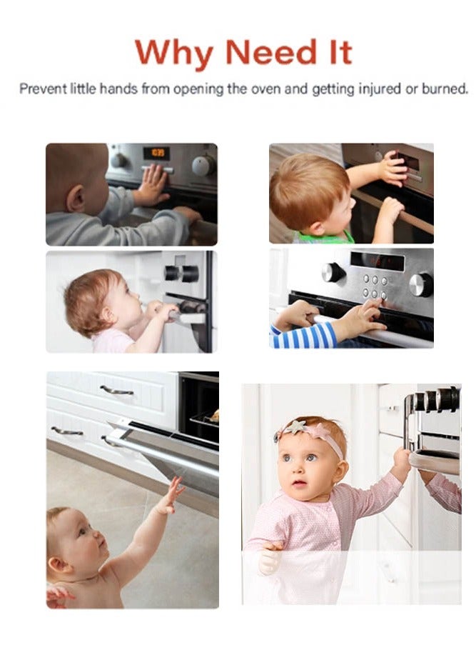 INSENSE Oven child safety lock, microwave kitchen cabinet door lock, anti baby door lock, anti pull lock - Image 4