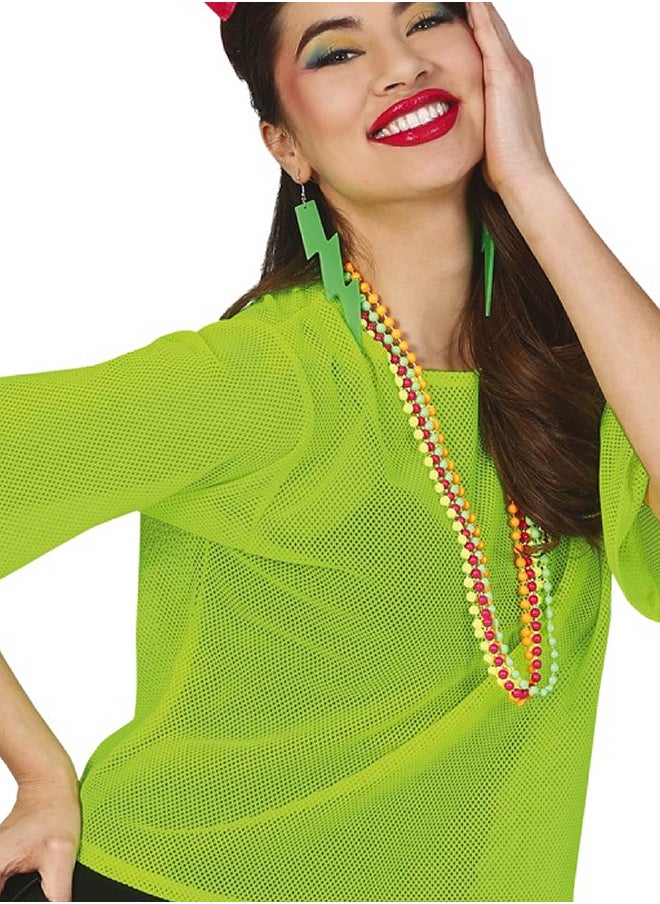 Fiestas Guirca - Neon Fishnet Tshirt - Image 1