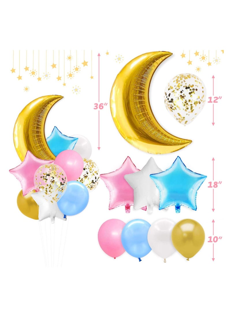 LA FIESTA Twinkle Twinkle Little Star Baby shower Gender Reveal Decorations  - Image 4
