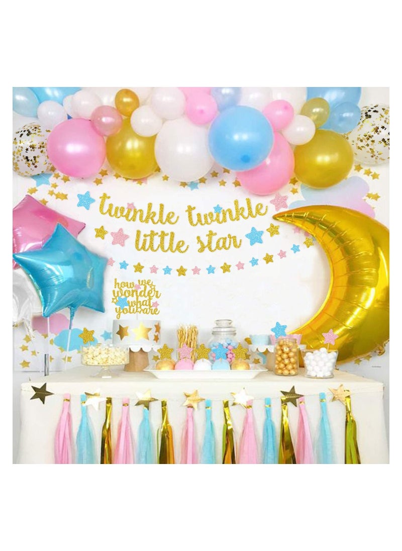 LA FIESTA Twinkle Twinkle Little Star Baby shower Gender Reveal Decorations  - Image 5