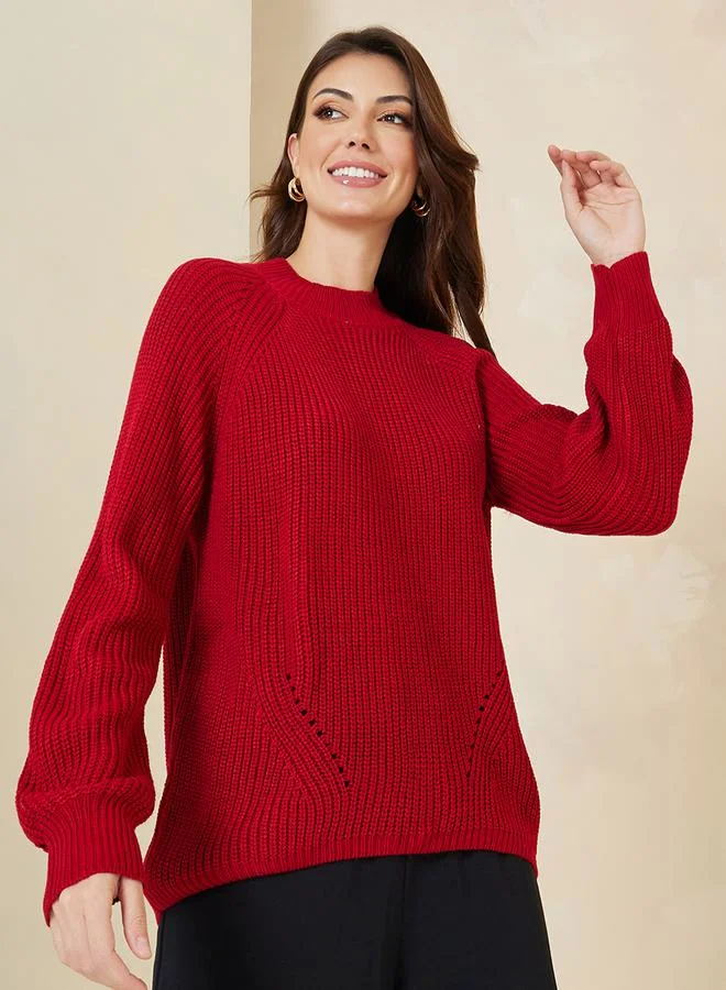 Styli Regular Length High Neck Regular Fit Sweater