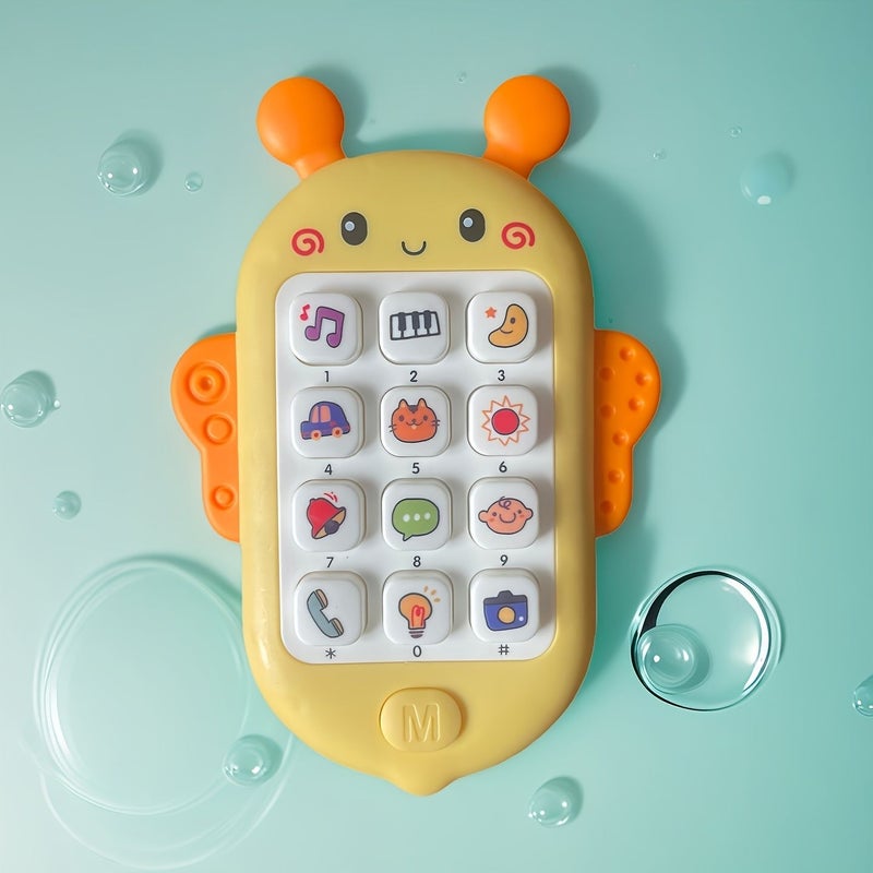 Yellow Educational Music Bee Toy Lights Melodies Colorful Buttons Learning Stories No Batteries - Image 4