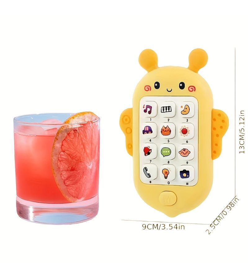 Yellow Educational Music Bee Toy Lights Melodies Colorful Buttons Learning Stories No Batteries - Image 2