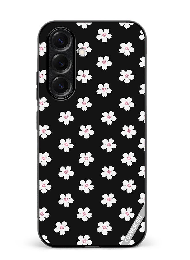 VR CREATIVE Protective Case Cover For Samsung Galaxy S25 Flower Design Multicolour