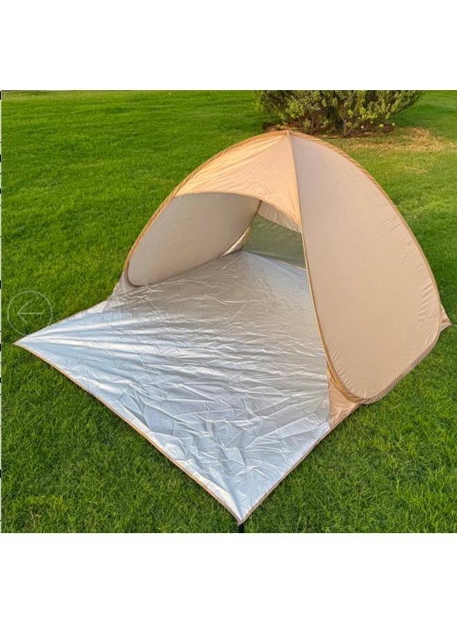 Generic Outdoor Summer Sunshade Pop-up Portable Beach Sunshade Tent for Camping Size: 135cm*180cm*135cm  - Image 1