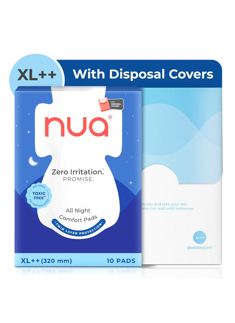 Nua All Night Comfort XL++ Pads With Disposal Covers - Image 1
