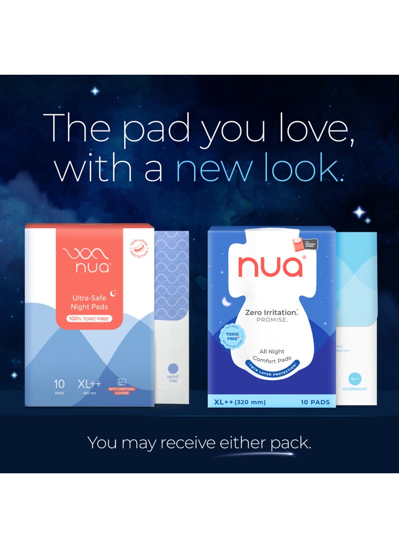 Nua All Night Comfort XL++ Pads With Disposal Covers - Image 2