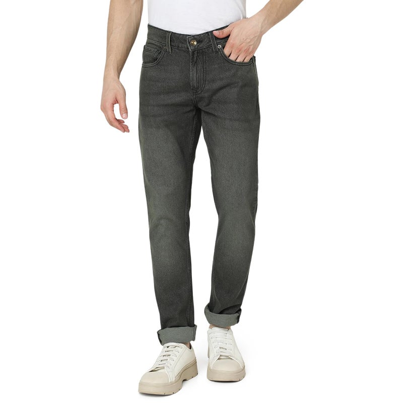Spykar Men's Skinny Fit Low-Rise Casual Jeans Dark Olive - Image 5