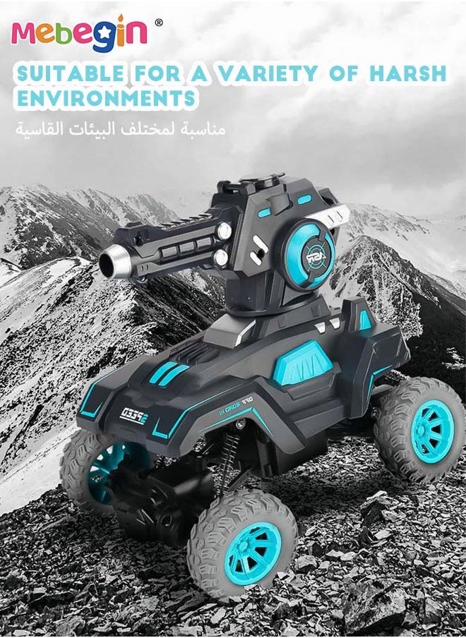 MEBEGIN Remote Control Tank Toy, Radio Control Drift Race Car Set RC Stunt Car with Shock Absorber and Wear-resistant Tires, Suitable for Various Roads, 2 AA Batteries Required(Not Included), Ideal Gift for Kids  - Image 3