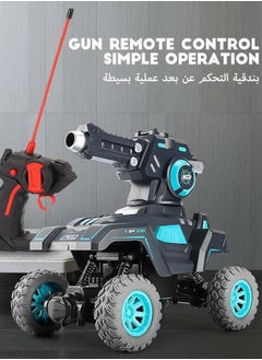 MEBEGIN Remote Control Tank Toy, Radio Control Drift Race Car Set with Water Bullets, RC Stunt Car with Shock Absorber and Wear-resistant Tires, Suitable for Various Roads, 2 AA Batteries Required(Not Included), Ideal Gift for Kids  - Image 4
