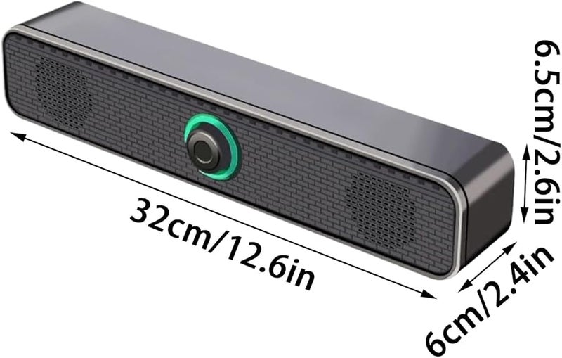 مكبر صوت كمبيوتر بار صوتي عالي الصوت باس عميق نظام صوت ستريو لسطح المكتب لتلفزيون شاشة مكتب منزلي - Image 4