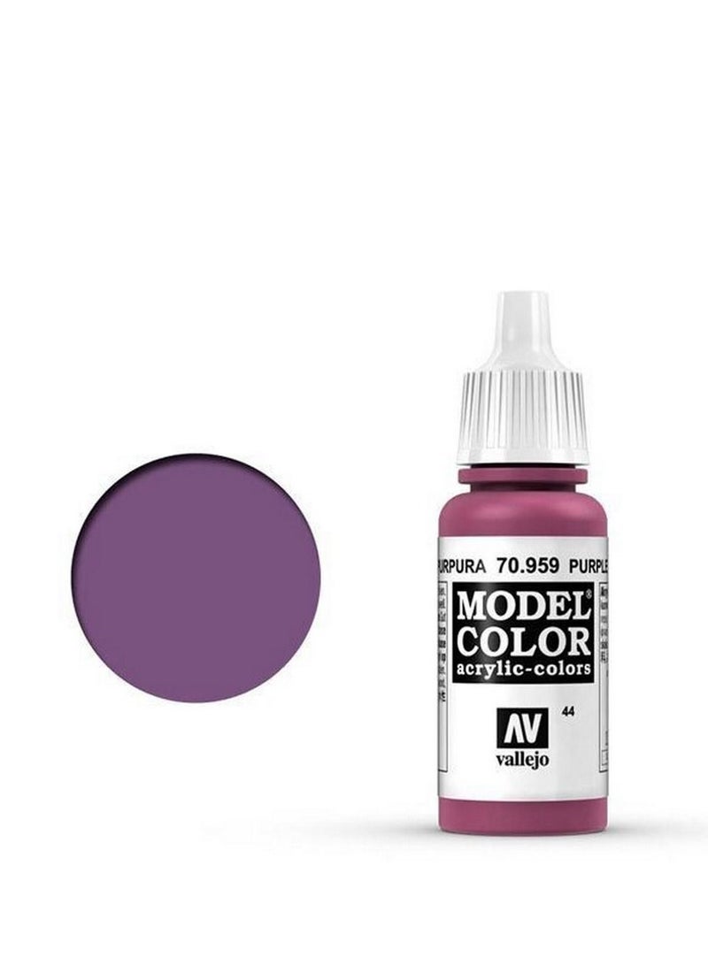 لون موديل 959 بنفسجي، زجاجة 18 مل، طلاء أكريليك للمجسمات الصغيرة والصغيرة.
