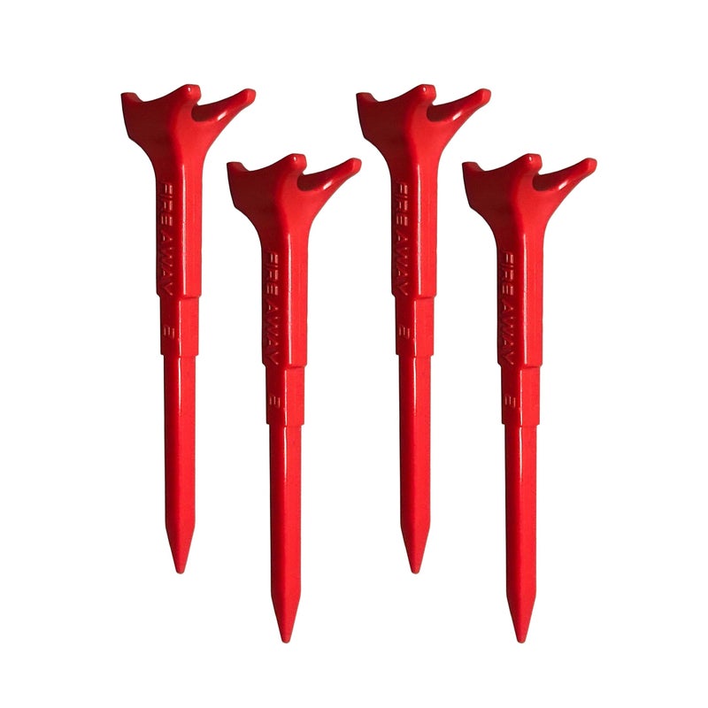 FIRE AWAY Premium Golf Tees, Reduced Ball Spin, Less Friction & Precision Height Markers for Perfect Trajectory, Made of Special Unbreakable Advanced Composite Blend (Pack of 4) - Image 1