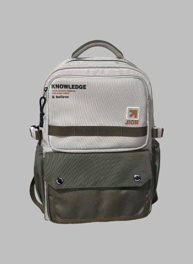 Beautiful Knowledge Theme Student Backpack, Fashion Backpack, Ergonomic Backpack, Lightweight Backpack, Durable Backpack, Adjustable Shoulder Strap Backpack, Minimalist Aesthetic Student Backpack.  - Image 1