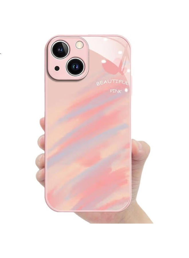 Jiang Ming Jiangming, Suitable For Apple 11 Phone Case, 11 Phone Protective Cover, Liquid Glass Soft Shell, Edge Protection, Camera Protection, Shockproof, Fresh And Trendy, Pink, Cute Style, Fashionable For Men And Women - Image 3
