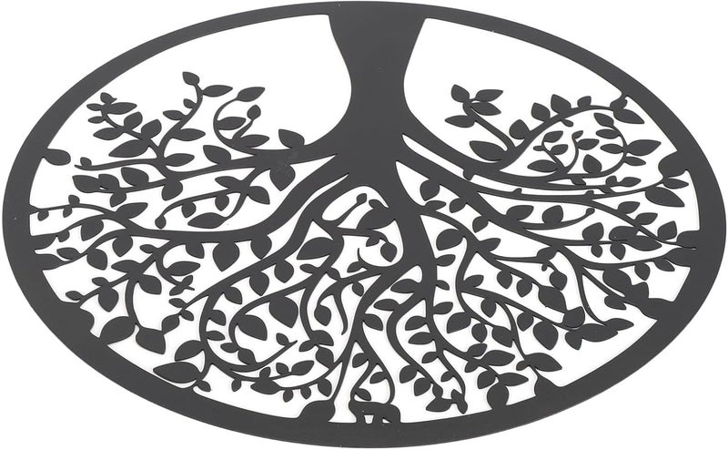 GLOGLOW Metal Tree of Life Wall Art, Black, Decorative Hanging Tree Plaque, 11.81 X 11.81 Inches for Living Room or Bedroom - Image 5