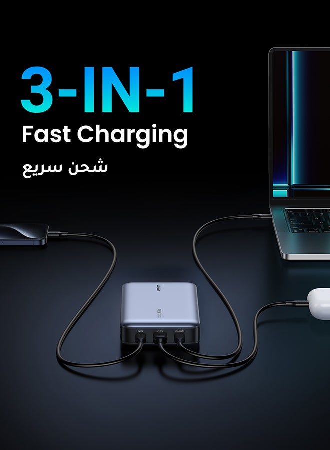Ugreen 20000mAh 100W Power Bank Fast Charging Portable Charger Laptop Charger Portable With 2 USB C And 1 USB A Port Battery Pack For Laptop MacBook Dell iPhone 16 15 Series Galaxy S24 S23 Ultra iPad AirPods - Image 5