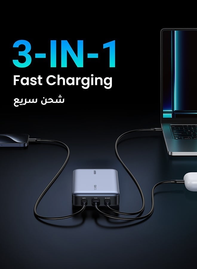 Ugreen Power Bank 20000mAh 100W Fast Charging Portable Charger Laptop Charger Portable with 2 USB C &  1 USB A Port