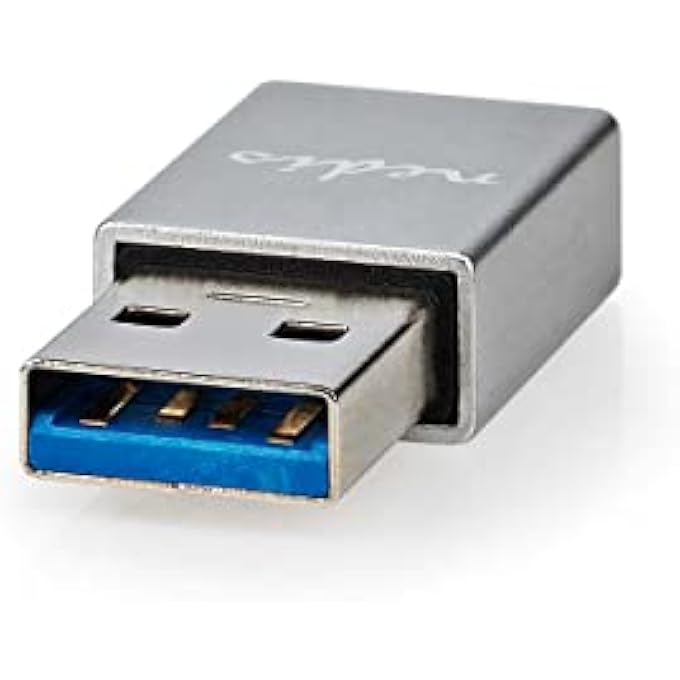 NEDIS CCGB60925GY USB ADAPTER | USB 3.2 GEN 1 | USB-A MALE | USB TYPE-C™ FEMALE | NICKEL PLATED | STRAIGHT | METAL | BLACK | BLISTER - Image 3