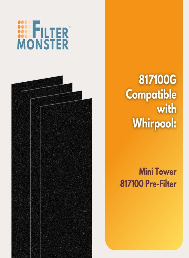 Filter-Monster.com فلتر بديل من Filter-Monster متوافق مع فلتر Whirlpool 817100 المسبق لغسالة الأطباق Whirlpool APMT2001M، عبوة من 4 قطع - Image 4