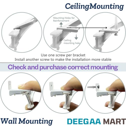 DEEGAA MART Flexible Wall Curtain Track Rail, 6.5 Meter Length, Hospital Curtain Rail, Curved Ceiling Mounted Track for Curtains, Room Divider Curtain Track (White) - Image 3