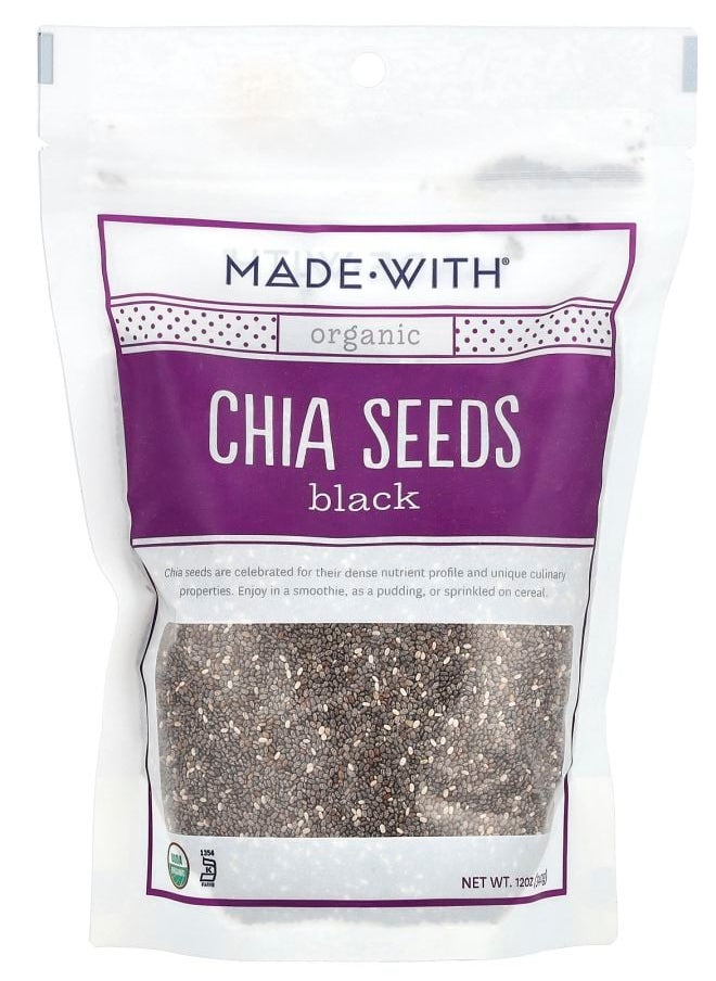 Made Organic Chia Seeds Black 12 oz (340 g) 