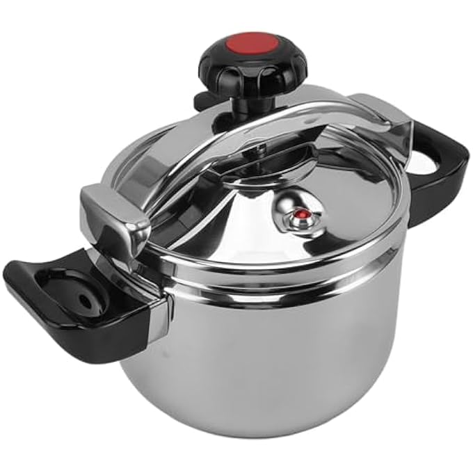 BusoTh Stainless Steel Pressure Cooker Efficient And Fast Cooking Pots And Pans Explosion Proof Double Bottom Pressure Cooker Cookware Canner For Induction Cookers Open Flames 22L - Image 1
