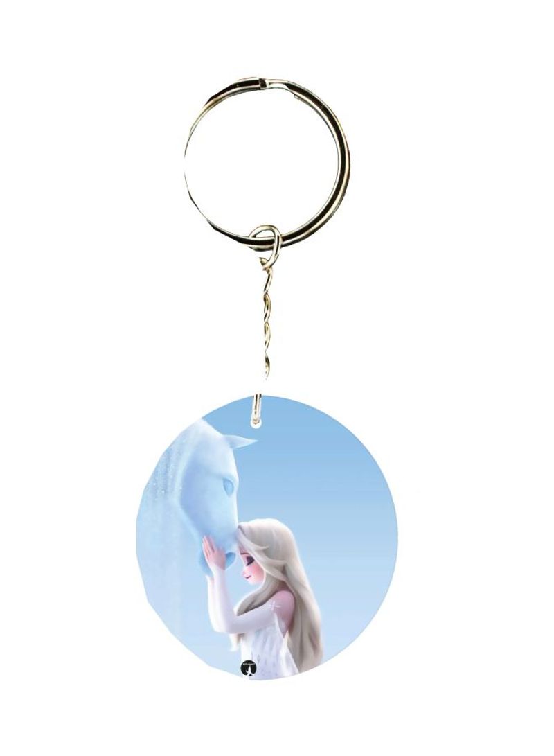 Double Sided Cartoon Printed Keychain