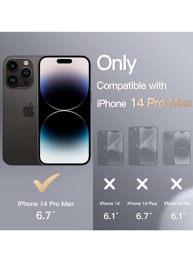 BORTONY iPhone 14 Pro Max Case Liquid Silicone Anti Scratch Anti Fingerprint Soft Silky Touch Shockproof Protective Cover for Apple iPhone 14 Pro Max - Image 2